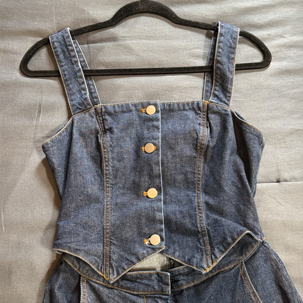Jean romper - Picture 5 of 9